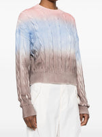Load image into Gallery viewer, MSGM Coloured Cable Knit Sweater
