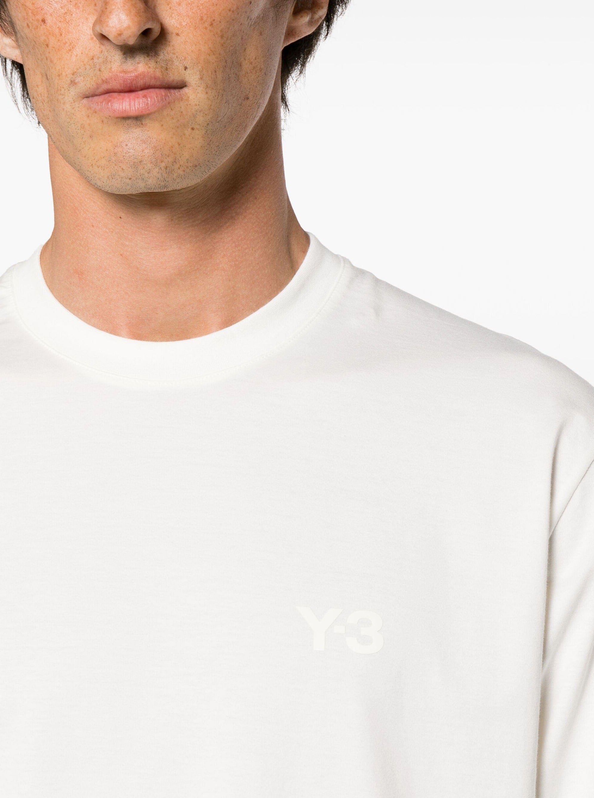 Y-3 White Logo Long Sleeve T-shirt