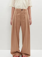Load image into Gallery viewer, PLAN C Pleated Wide Leg Trousers
