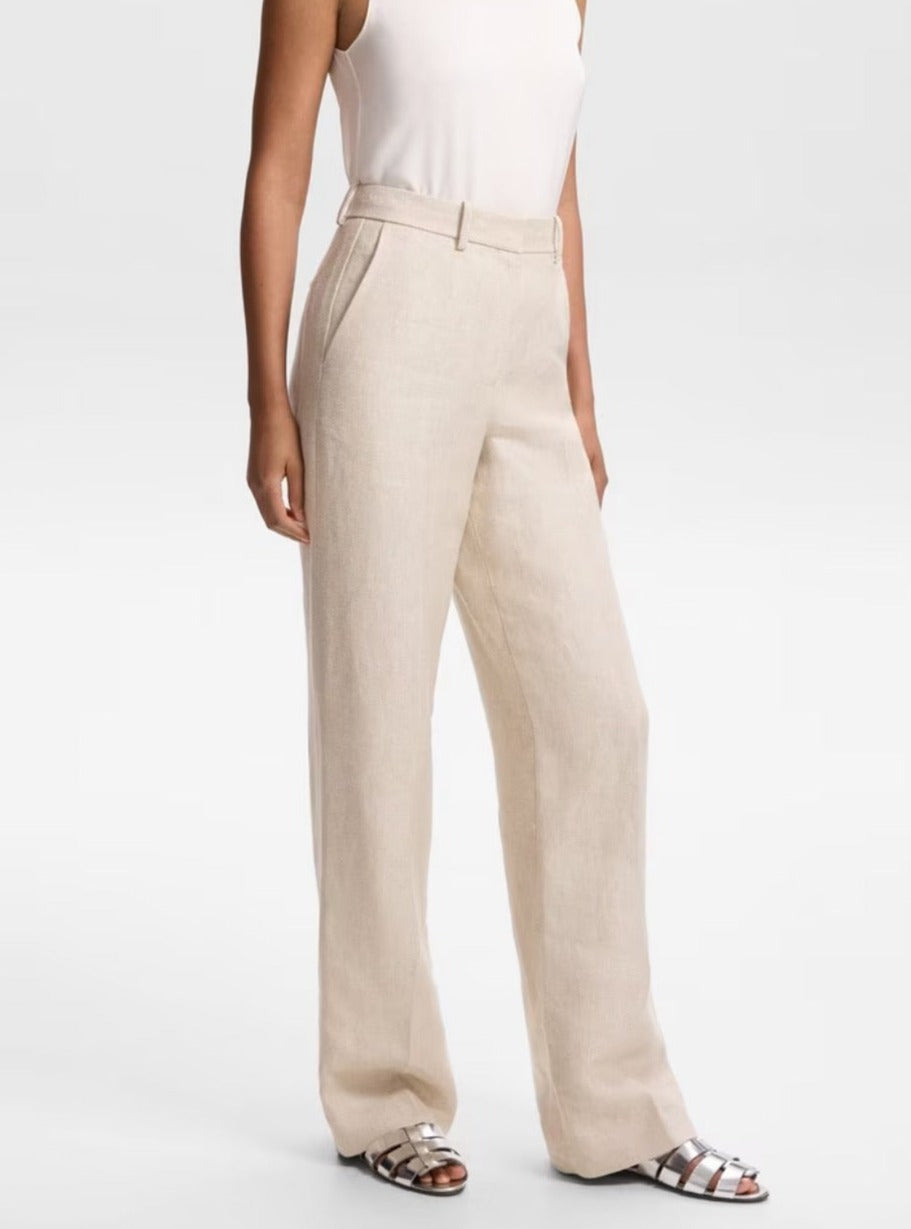 Theory Basket Weave Linen Trousers