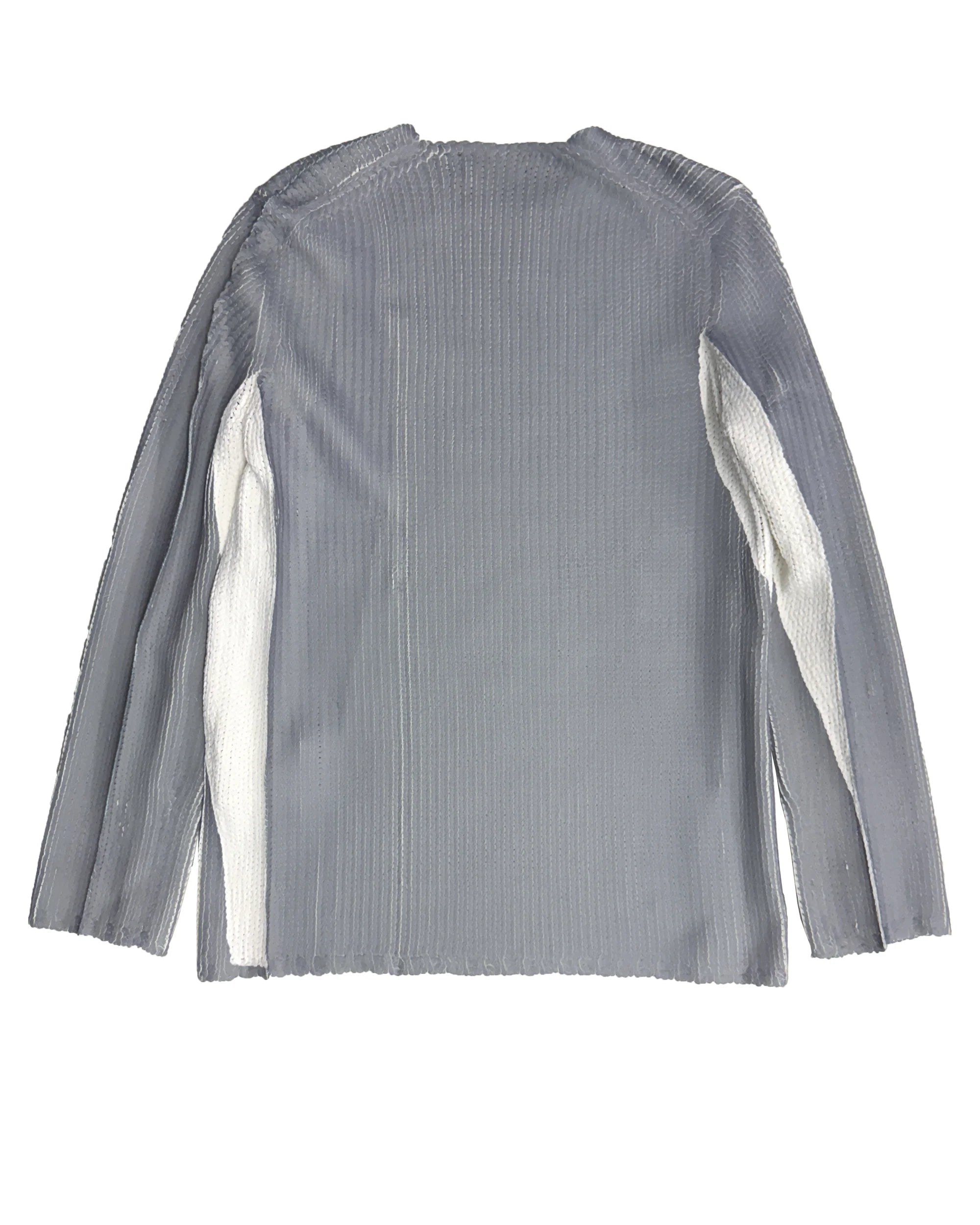 Comme Des Garçons Printed Knit Sweater Grey