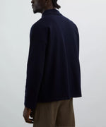 Load image into Gallery viewer, A.P.C. &#39;Manuel&#39; Wool Polo Shirt Dark Navy
