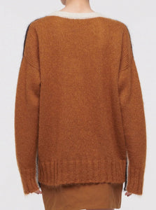 PLAN C Colour Block Mohair Sweaters