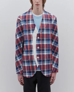 Comme Des Garçons Tartan Overprint Jacket