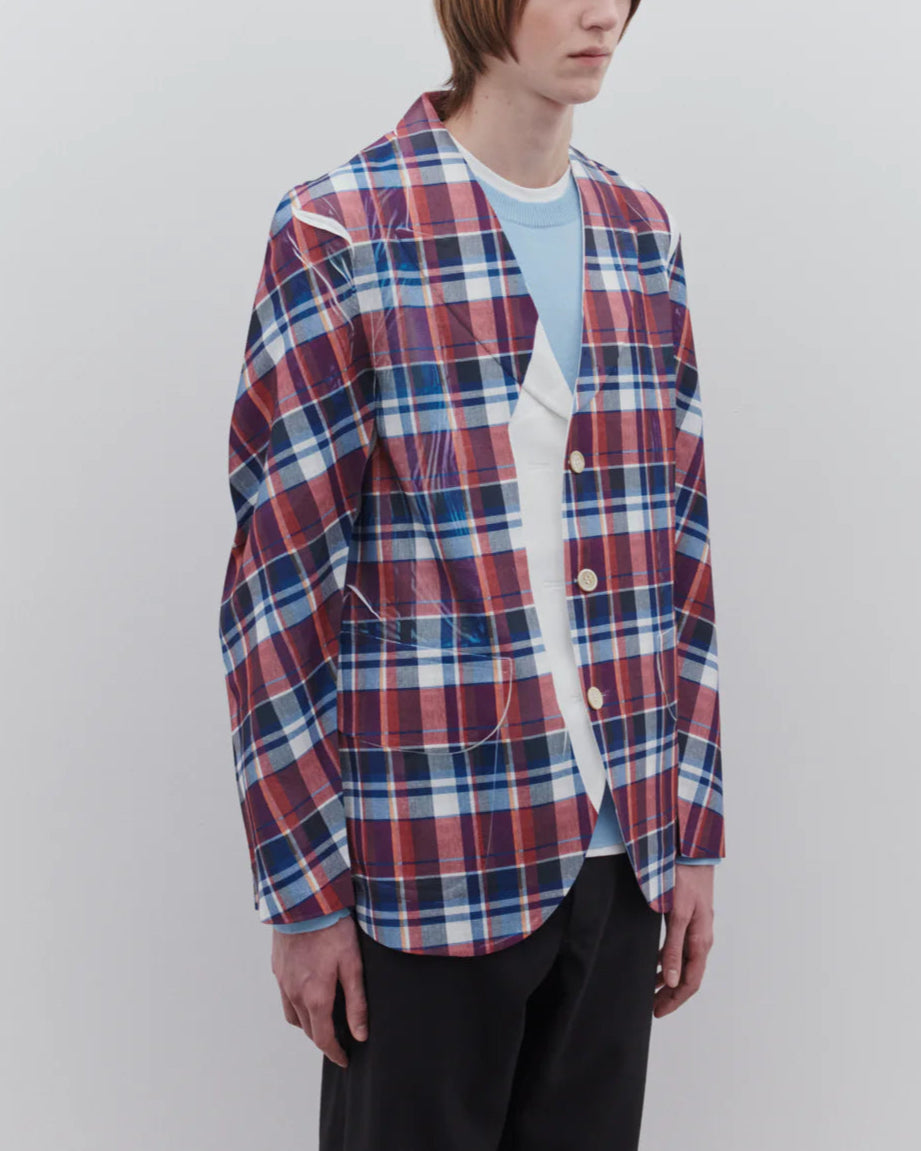 Comme Des Garçons Tartan Overprint Jacket