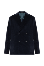 Load image into Gallery viewer, Paul Smith Double-Breasted Corduroy Blazer Navy Blue
