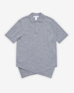 Load image into Gallery viewer, Comme des Garçons Asymmetrical Wool Polo Shirt Grey

