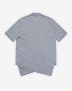 Load image into Gallery viewer, Comme des Garçons Asymmetrical Wool Polo Shirt Grey
