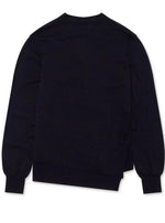 Load image into Gallery viewer, Comme des Garçons x Lacoste Navy Asymmetric Cardigan
