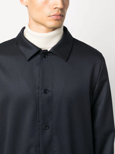 A.P.C. Wool Shirt Jacket Navy Blue