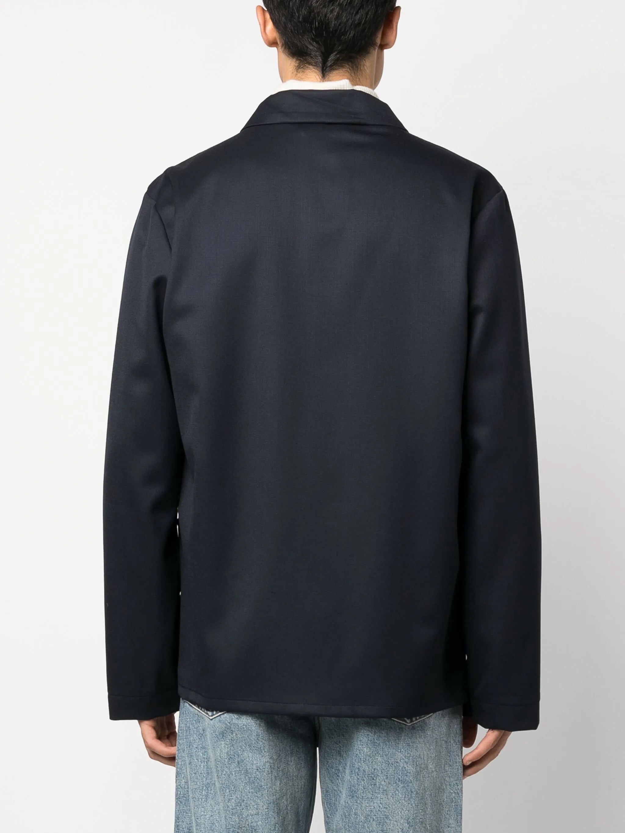 A.P.C. Wool Shirt Jacket Navy Blue