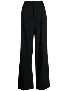 Plan C Tailored Wool Trousers Black