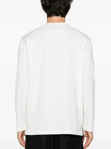 Y-3 White Logo Long Sleeve T-shirt