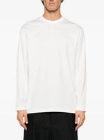 Load image into Gallery viewer, Y-3 White Logo Long Sleeve T-shirt

