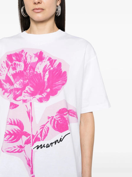 新品 marni off white floral print shirt 新品 marni off white floral print shirt