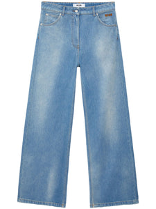 MSGM Low Rise Wide Leg Jeans