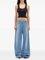 Load image into Gallery viewer, MSGM Low Rise Wide Leg Jeans
