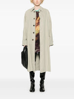Load image into Gallery viewer, Maison Margiela Single-Breasted Trench Coat Light Green
