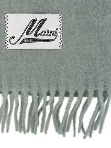 Marni Logo-Appliqué Fringed Scarf