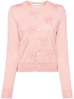 Load image into Gallery viewer, Comme Des Garçons Pink Bow Cardigan
