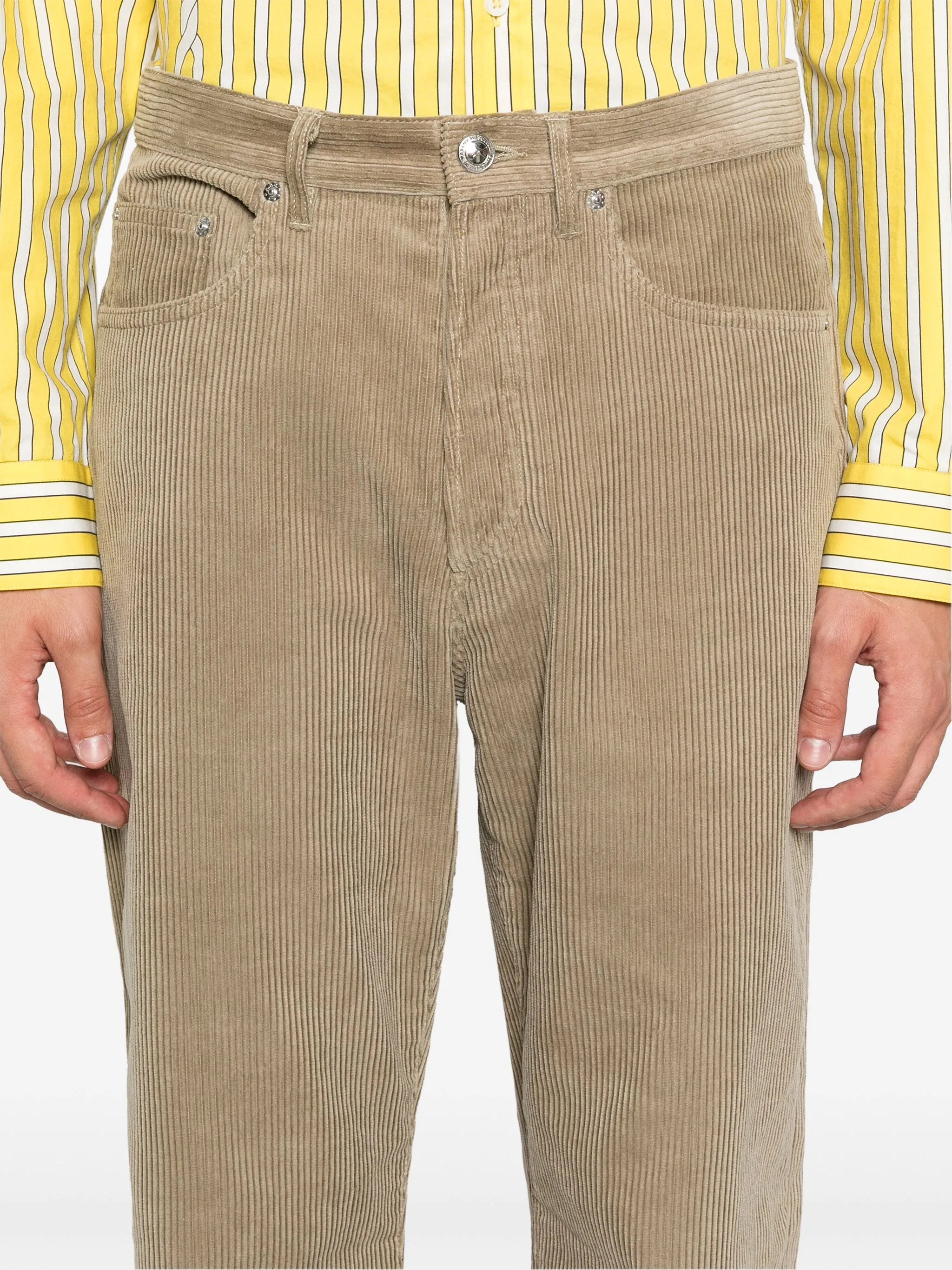A.P.C. 'Achille' Corduroy Trousers Beige