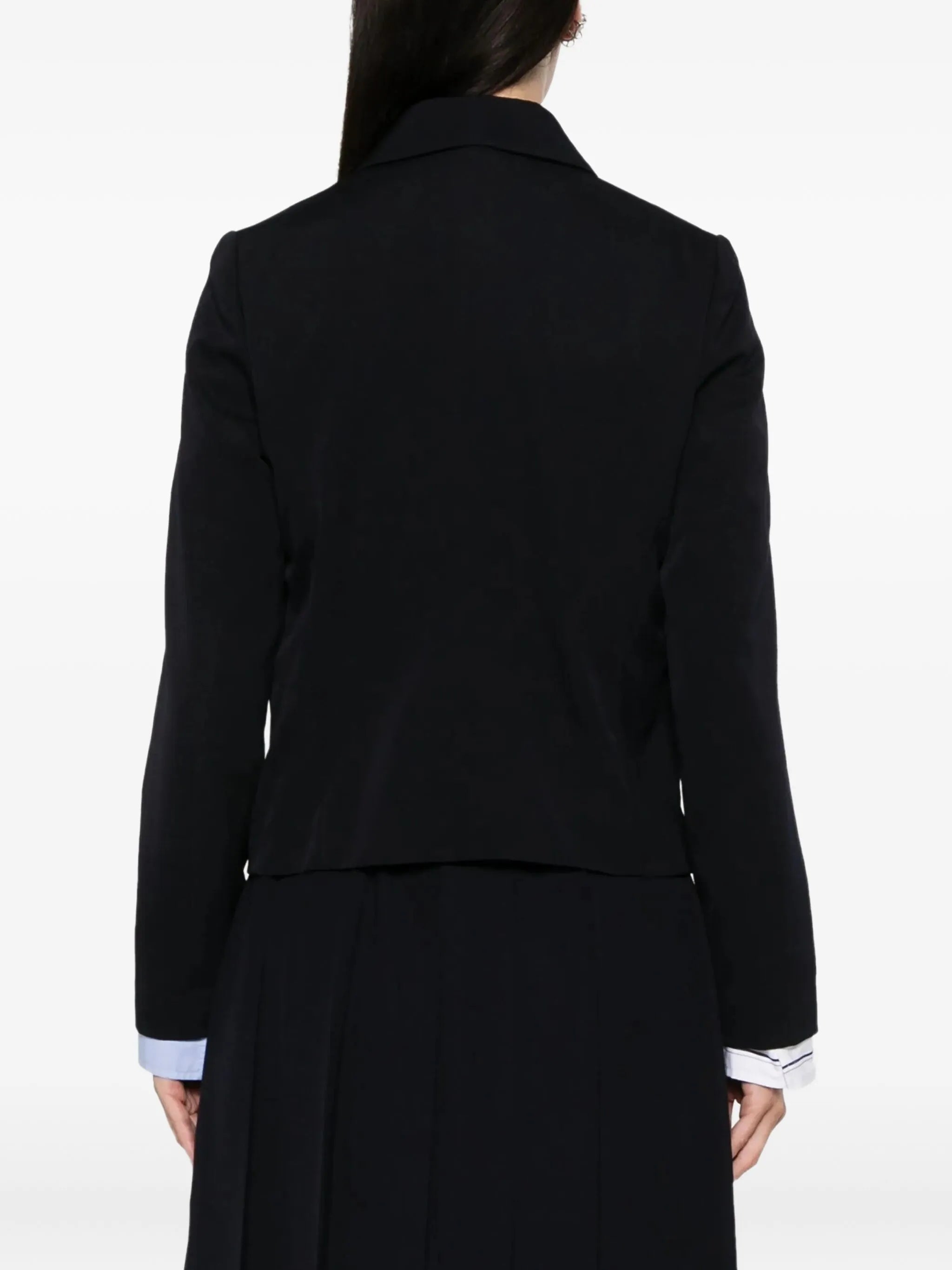 Comme Des Garçons Peter Pan Collar Pocket Jacket Black