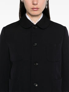 Comme Des Garçons Peter Pan Collar Pocket Jacket Black