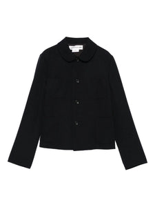 Comme Des Garçons Peter Pan Collar Pocket Jacket Black