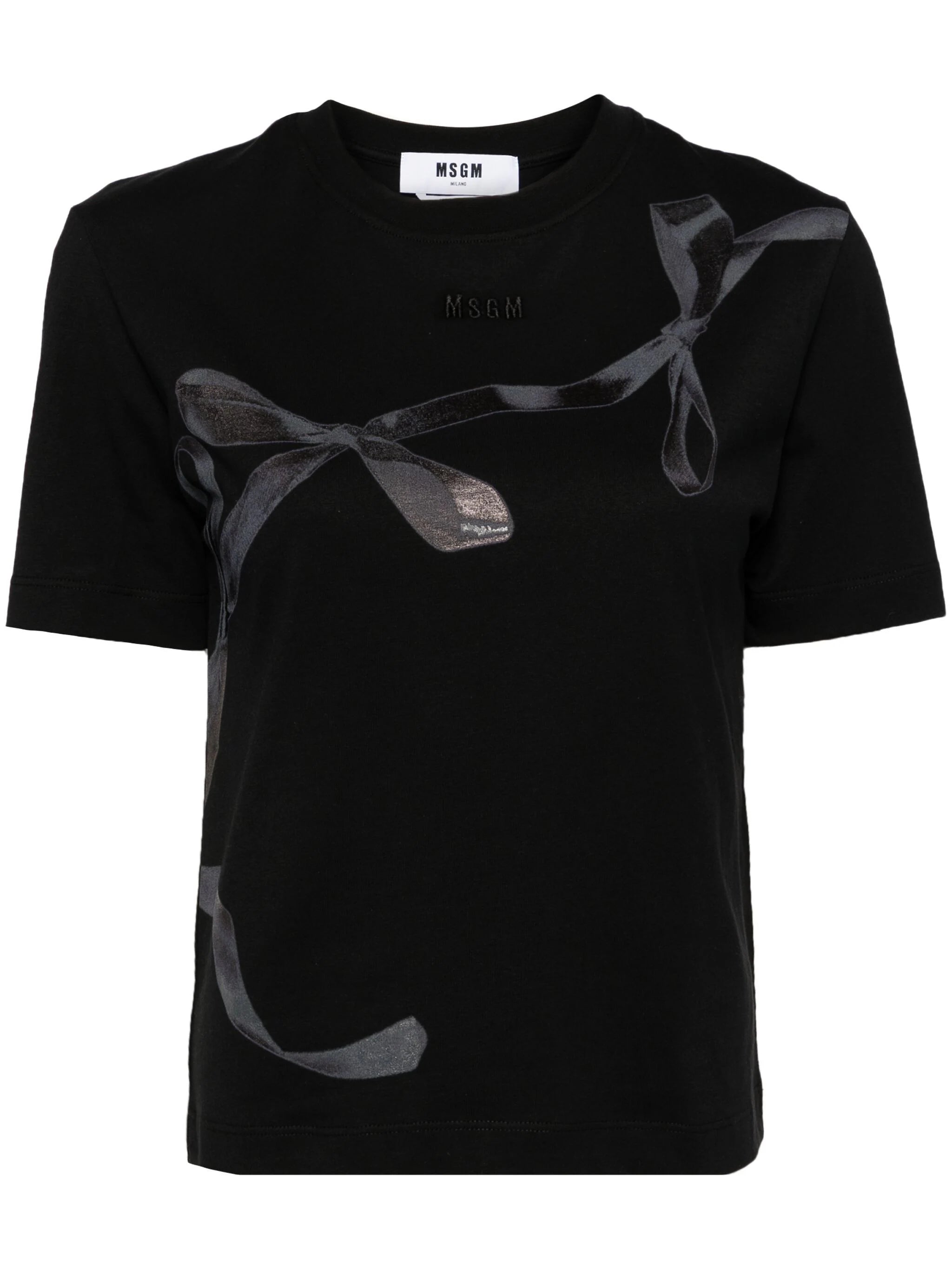 MSGM Bow Graphic Print T-shirt