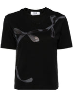 Load image into Gallery viewer, MSGM Bow Graphic Print T-shirt
