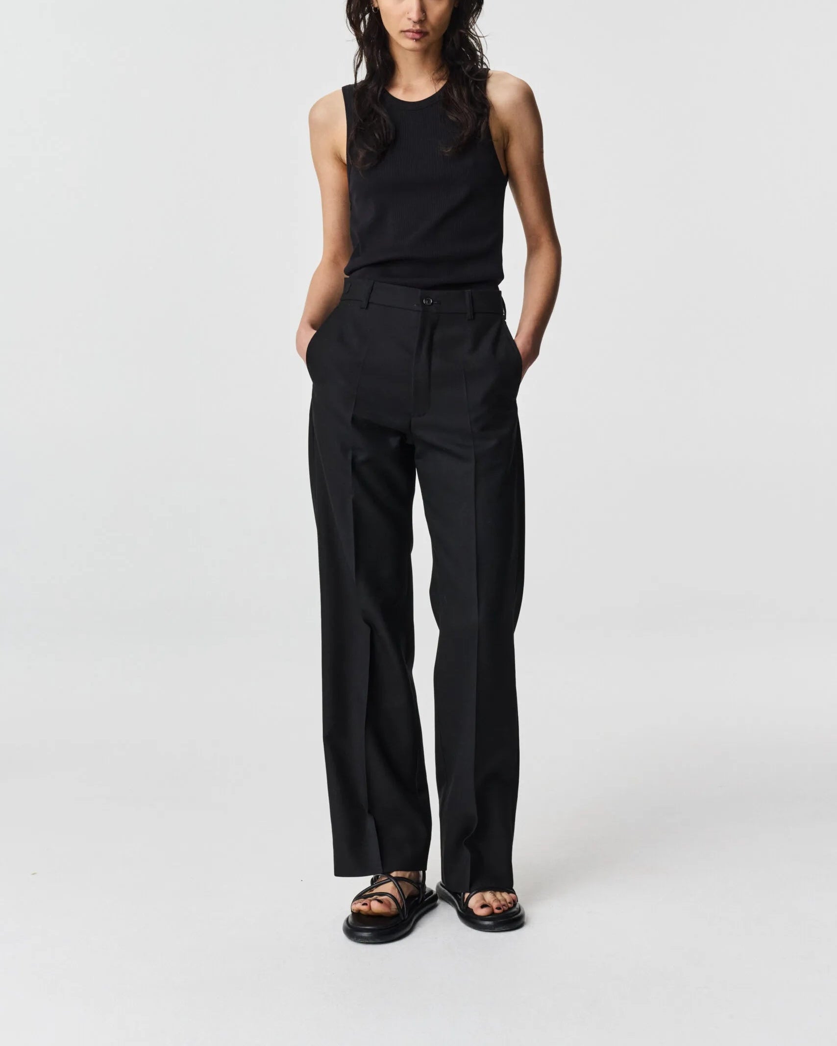 ADNYM Garcon Trousers Smoke Black
