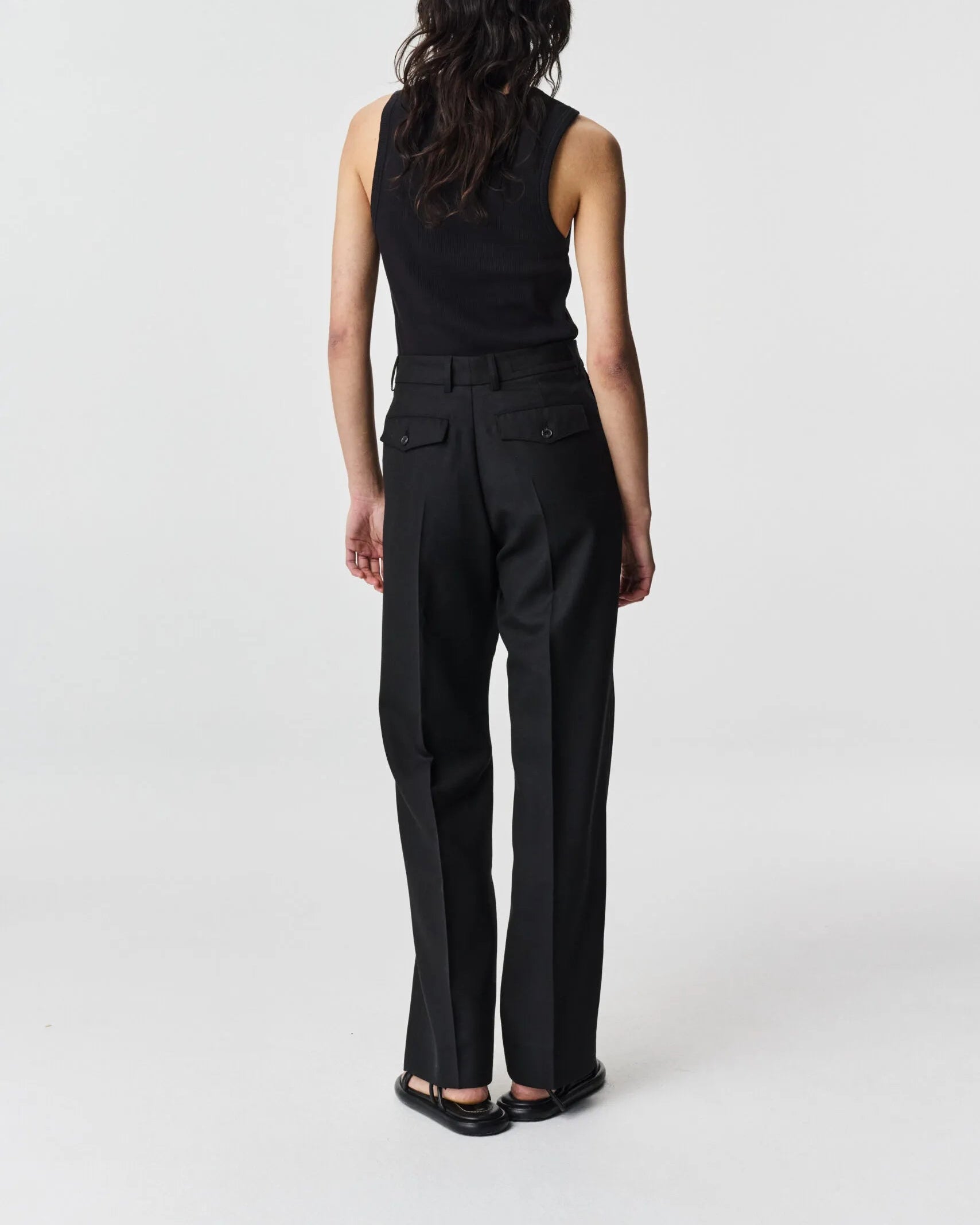 ADNYM Garcon Trousers Smoke Black