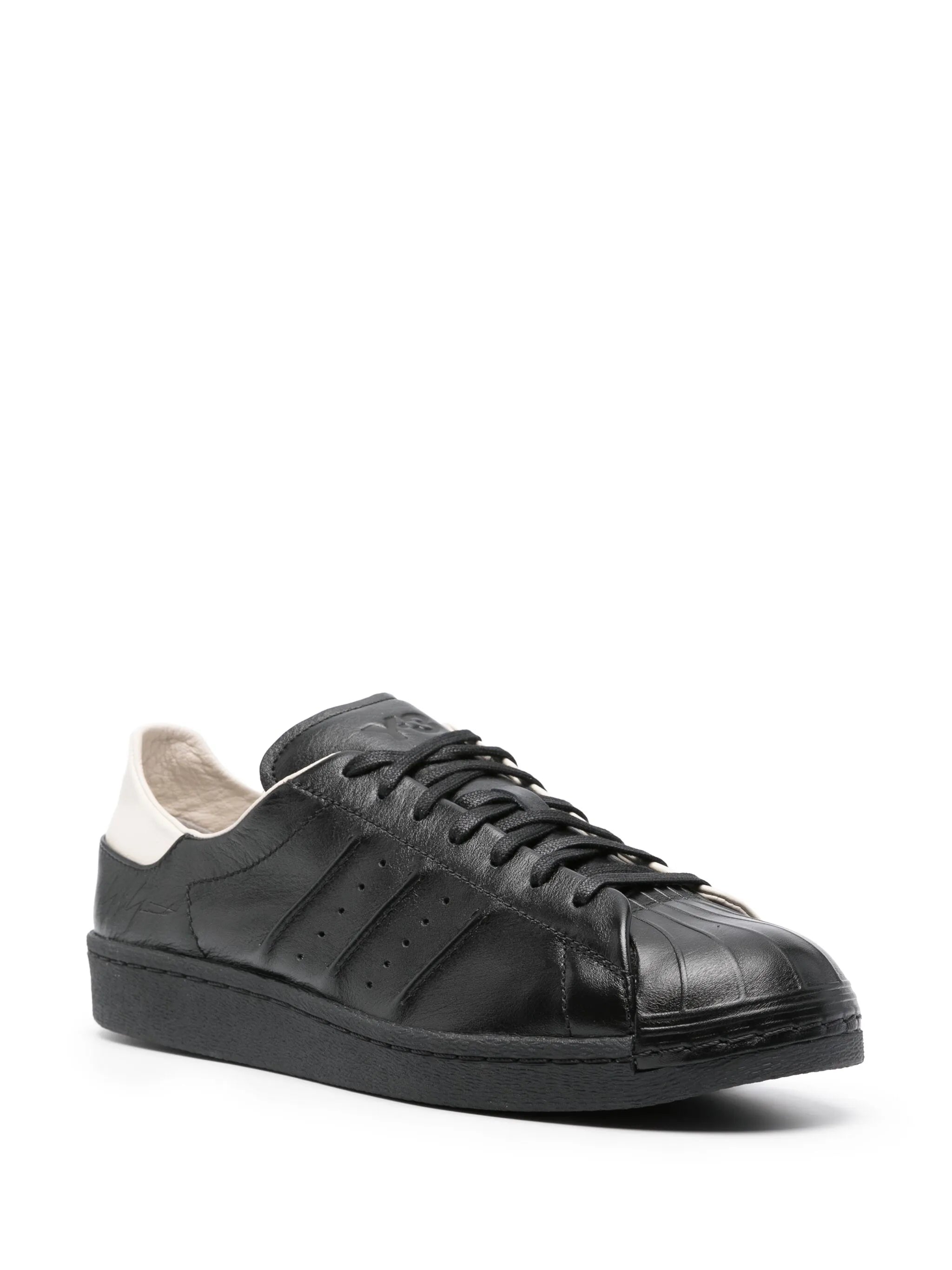 Y-3 Superstar Sneakers Black And Ivory White