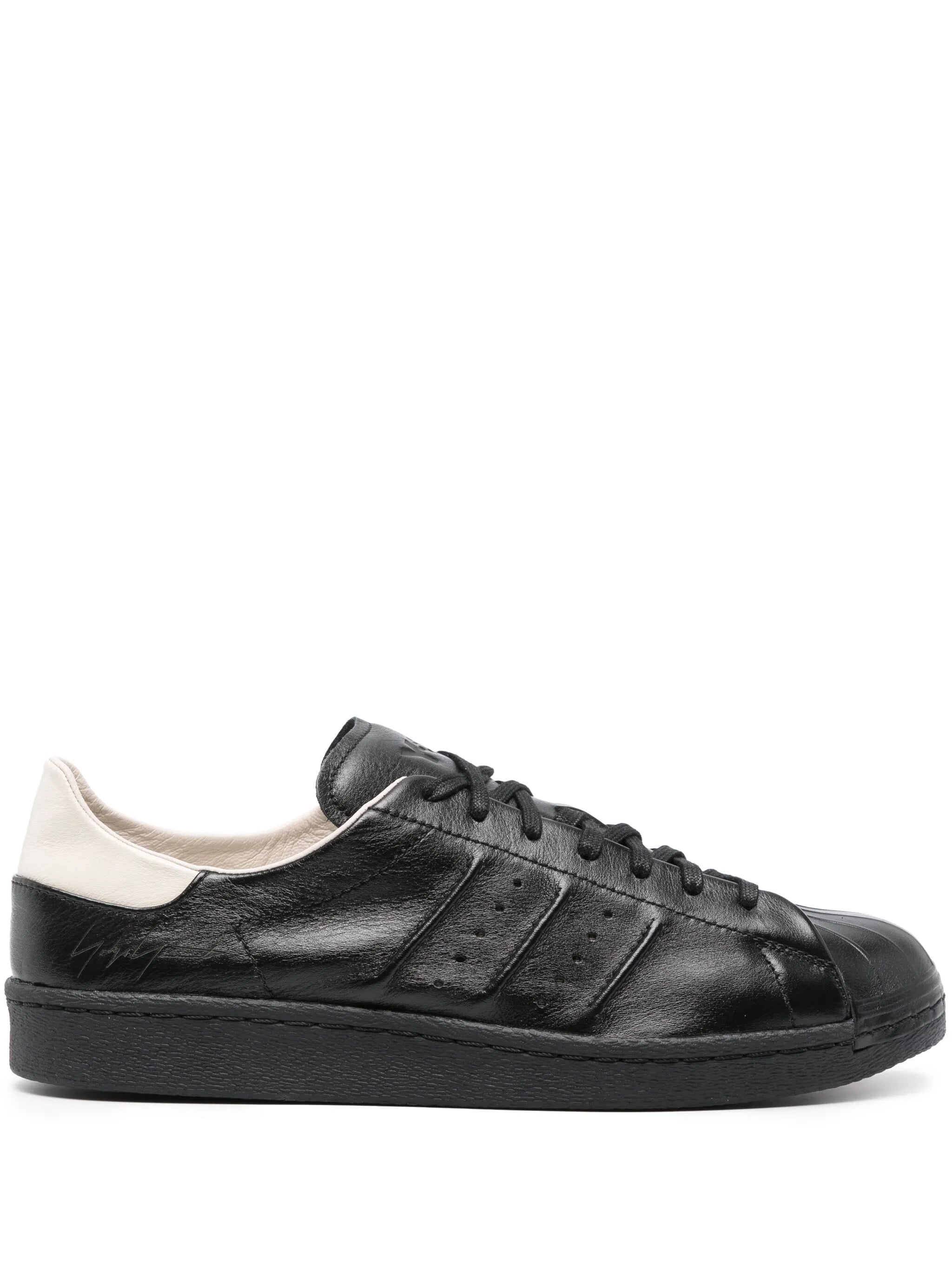 Y-3 Superstar Sneakers Black And Ivory White