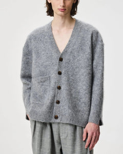ADNYM Teth Cardigan Grey Melange
