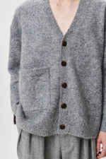 Load image into Gallery viewer, ADNYM Teth Cardigan Grey Melange
