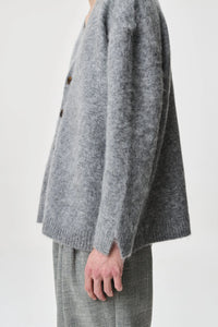 ADNYM Teth Cardigan Grey Melange