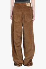 Load image into Gallery viewer, N°21 Wide-Leg Velvet Trousers Brown
