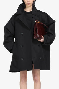 N°21 Double-Breasted Trench Jacket Black