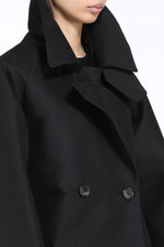 Load image into Gallery viewer, N°21 Double-Breasted Trench Jacket Black
