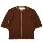 Load image into Gallery viewer, Marni Piping Linen Knit Top Brown

