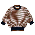 Load image into Gallery viewer, Marni Pile Crew Neck Knit Top Pink Brown
