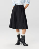 Load image into Gallery viewer, ADNYM Pinstriped Lach Kilt Black

