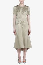 Load image into Gallery viewer, N°21 Longuette Shantung Dress Light Khaki
