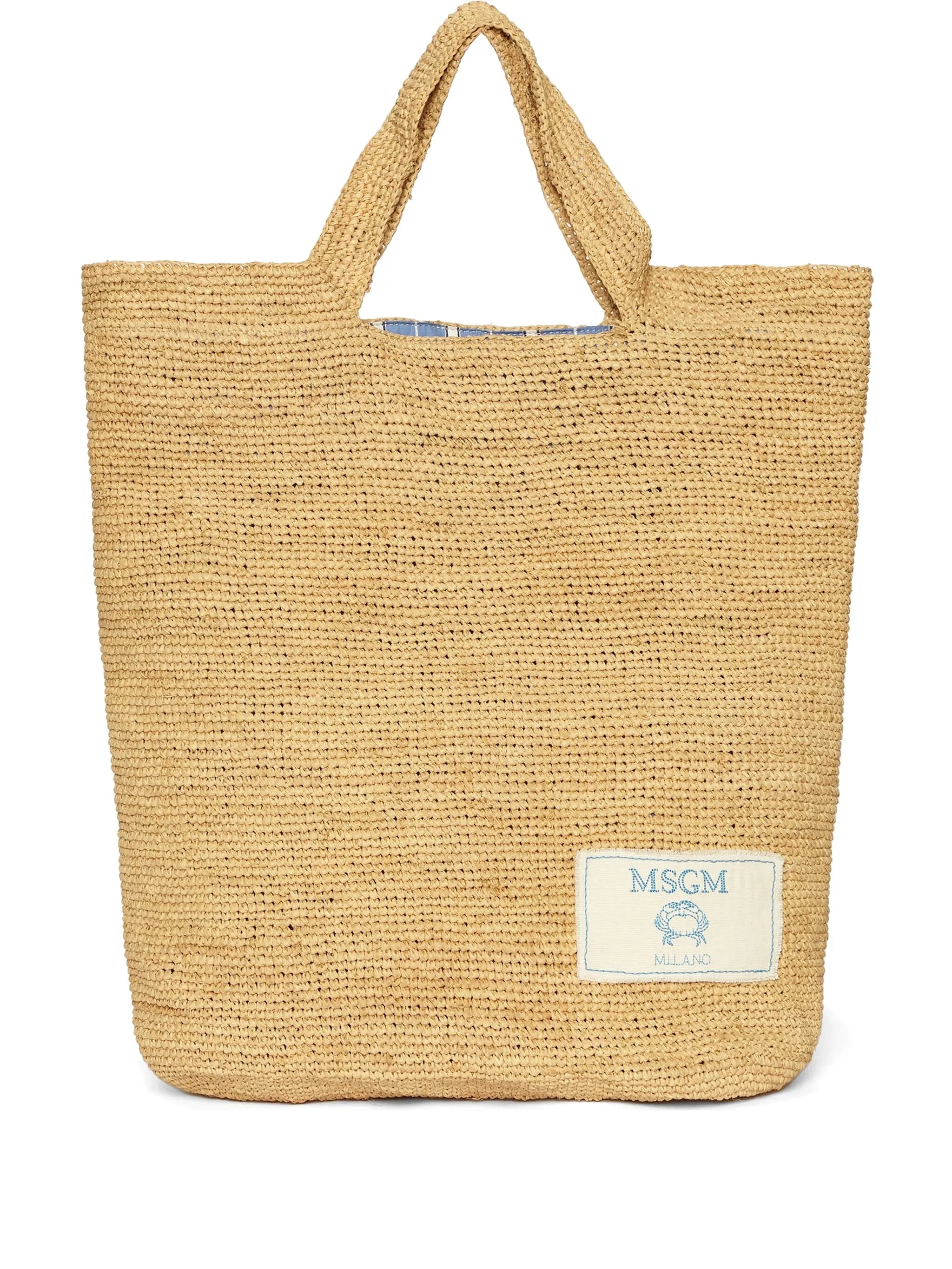 MSGM Raffia Shopper