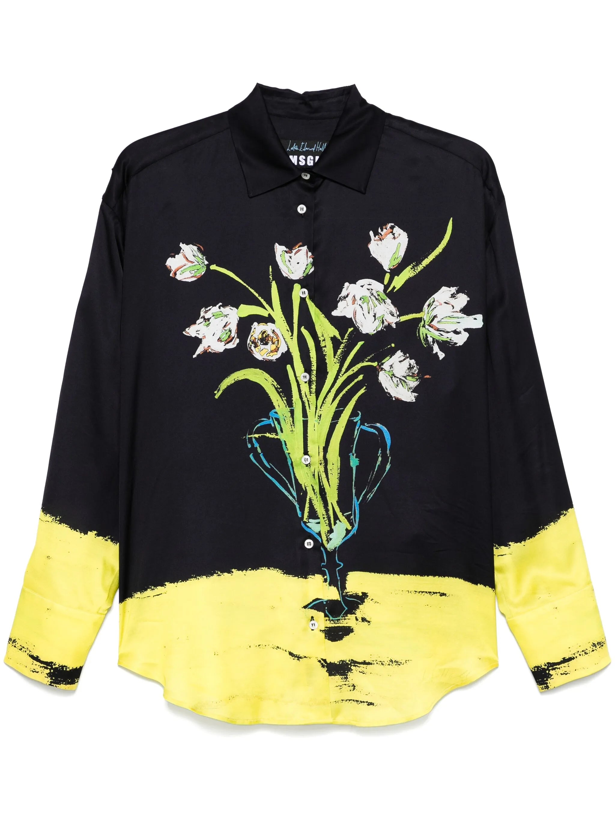 MSGM Blouse With Floral Print