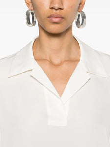 Theory Silk Blouse White