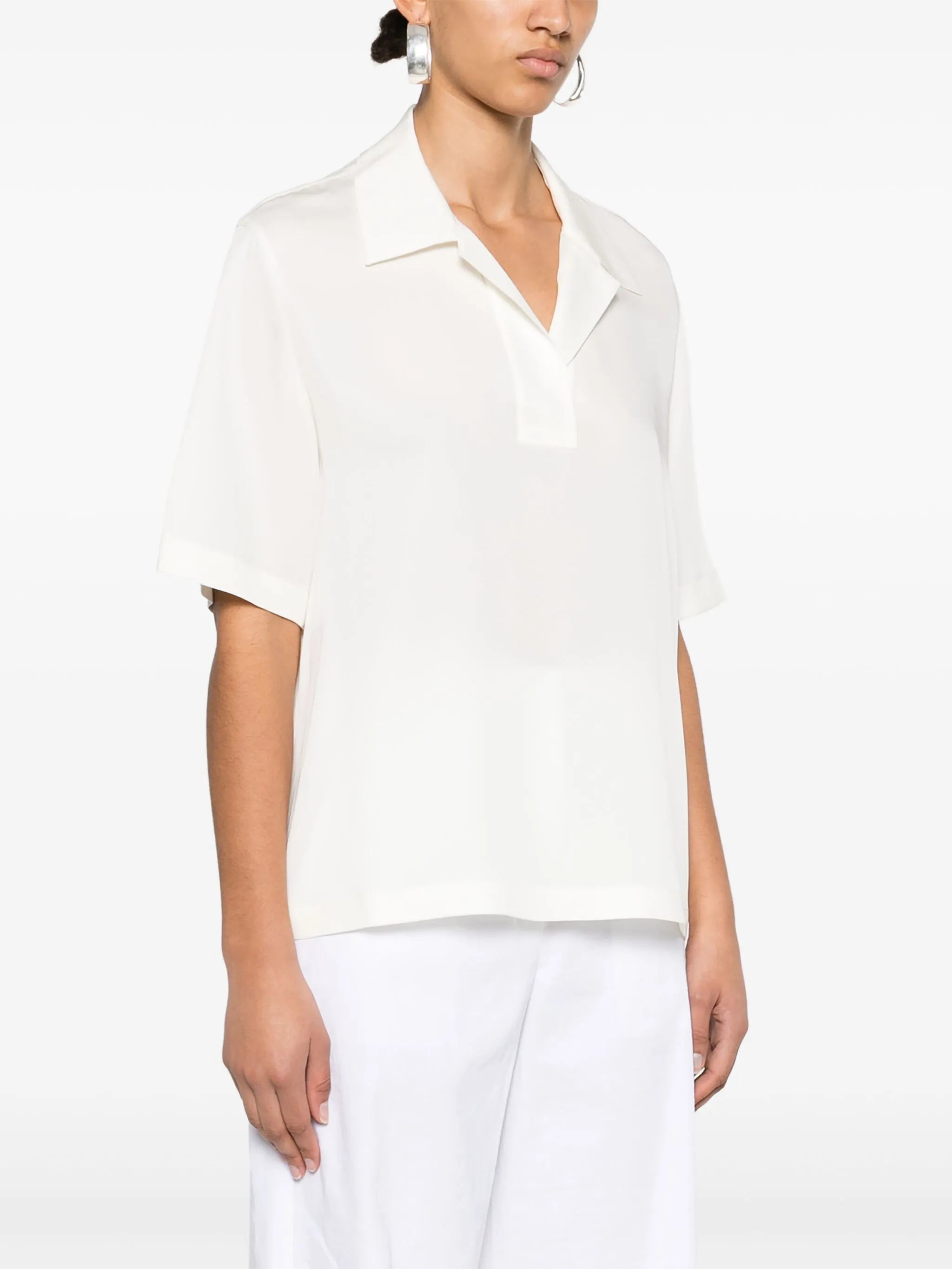 Theory Silk Blouse White