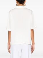 Load image into Gallery viewer, Theory Silk Blouse White
