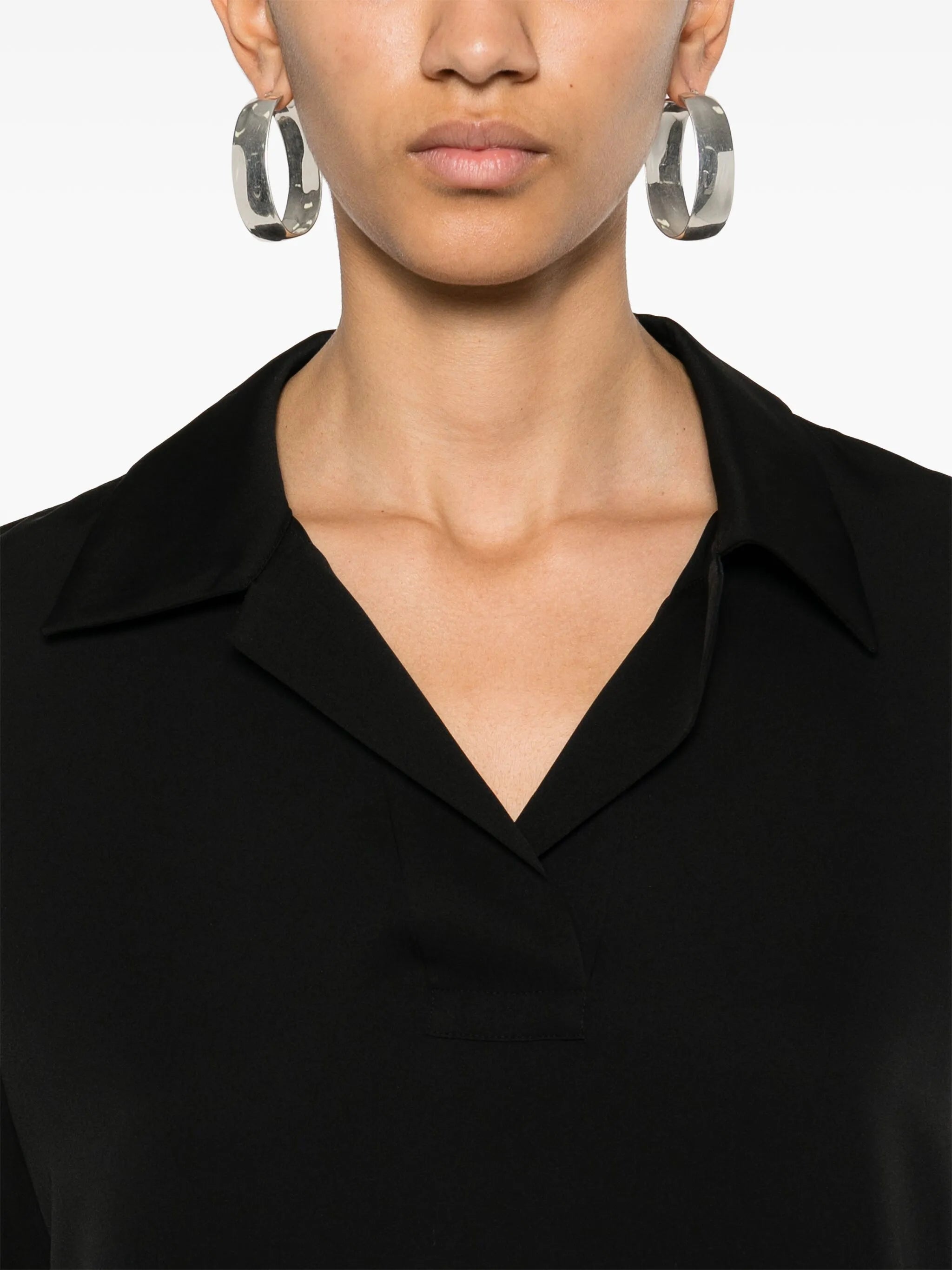 Theory Silk Blouse Black